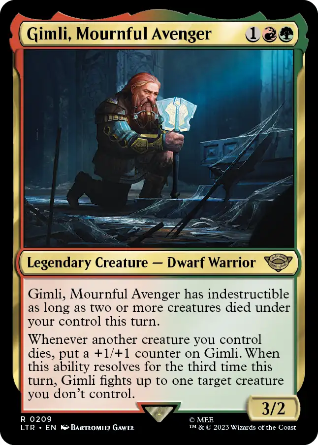 Gimli, Mournful Avenger