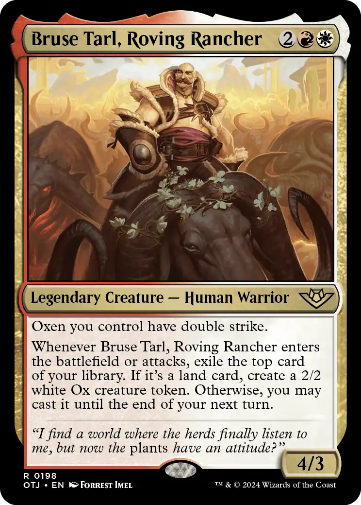 Bruse Tarl, Roving Rancher